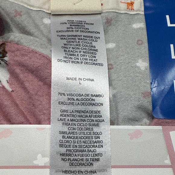 Munki Munki Pink Cat Print  Pajama Set - Picture 4 of 7